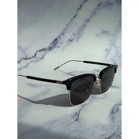 NEW Gucci GG1275SA Black Gold Clubmaster Sunglasses - Picture 4 of 10